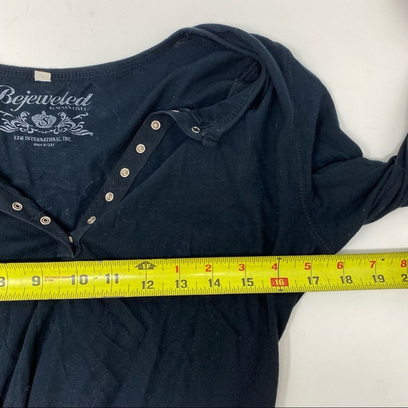 Bejeweled Susan Bixel Long Sleeve Shirt Small - Picture 7 of 9